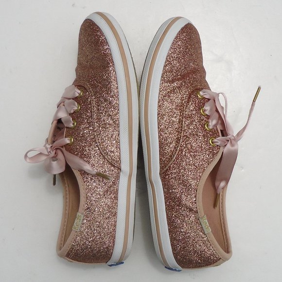 SIZE 3 M. Keds for Kate ♠Spade NY glitter sneakers. - Picture 8 of 16